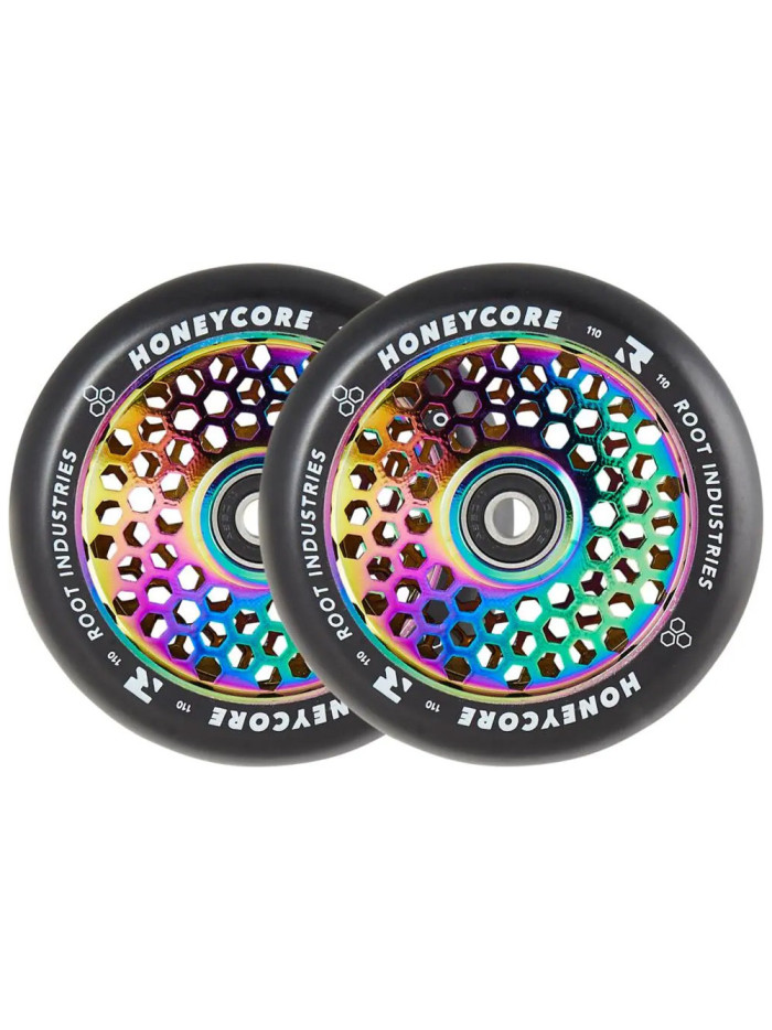 Roue Trottinette - ROOT INDUSTRIES Honey Core - 110mm Néochrome - Paire
