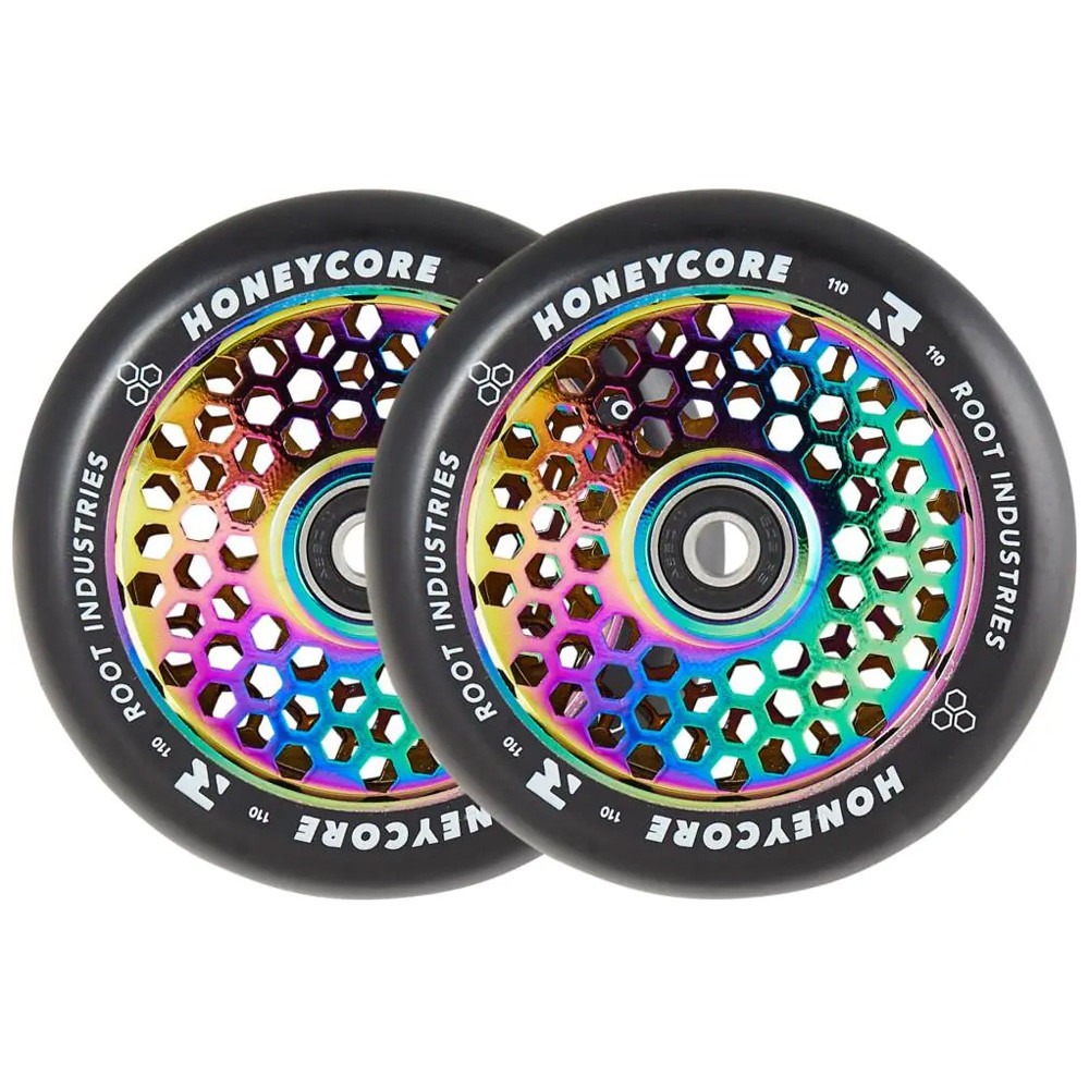 Roue Trottinette - ROOT INDUSTRIES Honey Core - 110mm Néochrome - Paire