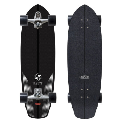 Surfskate - CARVER C7 Black Tip Carbon Fiber - 32.5"