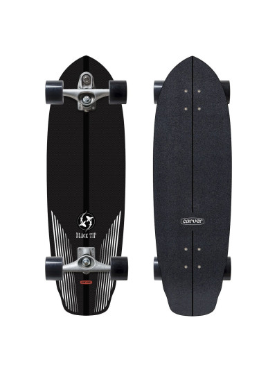 Surfskate - CARVER C7 Black Tip Carbon Fiber - 32.5"