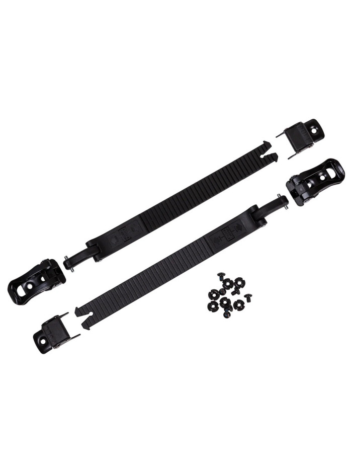 Skates Buckles - KIZER Memory Alu - Black - Pair
