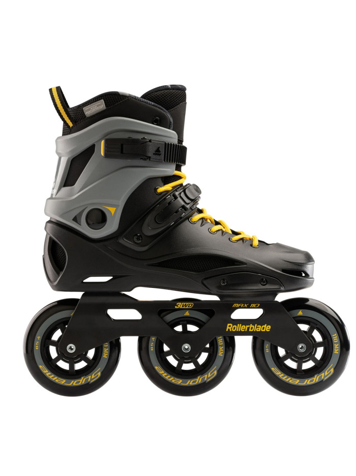 3 Wheels Freeskates - ROLLERBLADE RB 110 - Black Yellow