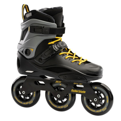 3 Wheels Freeskates - ROLLERBLADE RB 110 - Black Yellow
