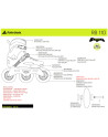 Roller 3 Roues Freeskate - ROLLERBLADE RB 110 - Noir Jaune