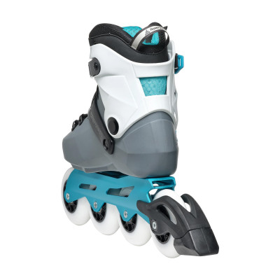 Roller Femme Fitness - ROLLERBLADE Maxxum W - Anthracite Bleu Aqua