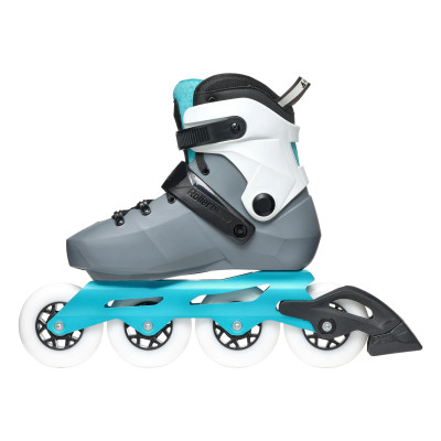 Women Fitness Skates - ROLLERBLADE Maxxum W - Anthracite Aqua Blue