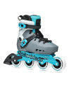 Women Fitness Skates - ROLLERBLADE Maxxum W - Anthracite Aqua Blue