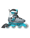 Roller Femme Fitness - ROLLERBLADE Maxxum W - Anthracite Bleu Aqua