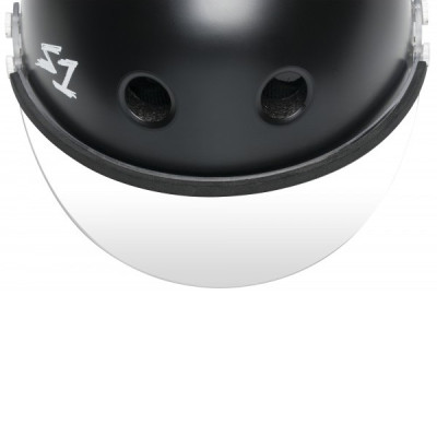Roller Skates Visor Helmet - S ONE Lifer - Black Matt