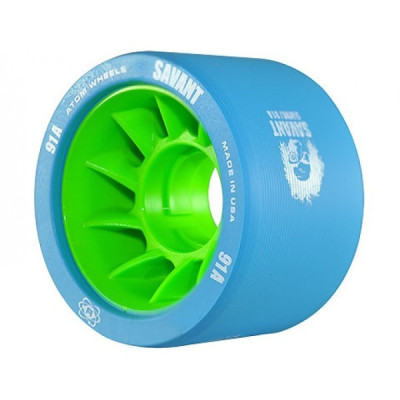 Roue Roller Derby - ATOM Savant X-Slim - 59mm 91a - Bleu - Jeu de 4