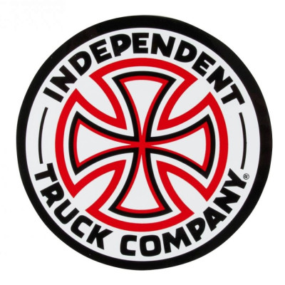 Autocollant de Skate - INDEPENDENT Cross - Rouge/Blanc - Unité