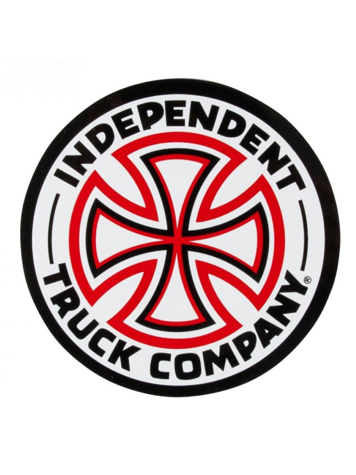 Autocollant de Skate - INDEPENDENT Cross - Rouge/Blanc - Unité