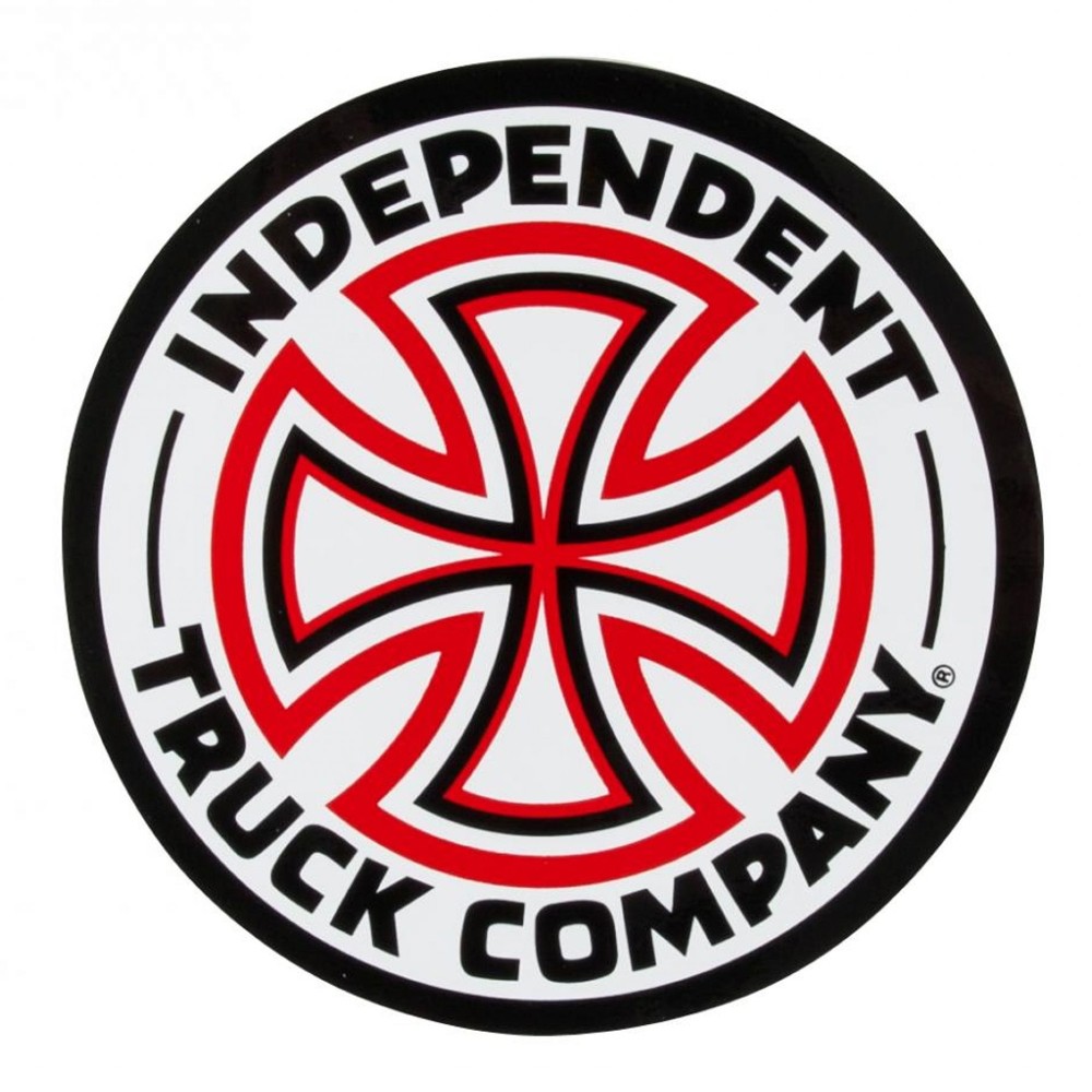 Autocollant de Skate - INDEPENDENT Cross - Rouge/Blanc - Unité