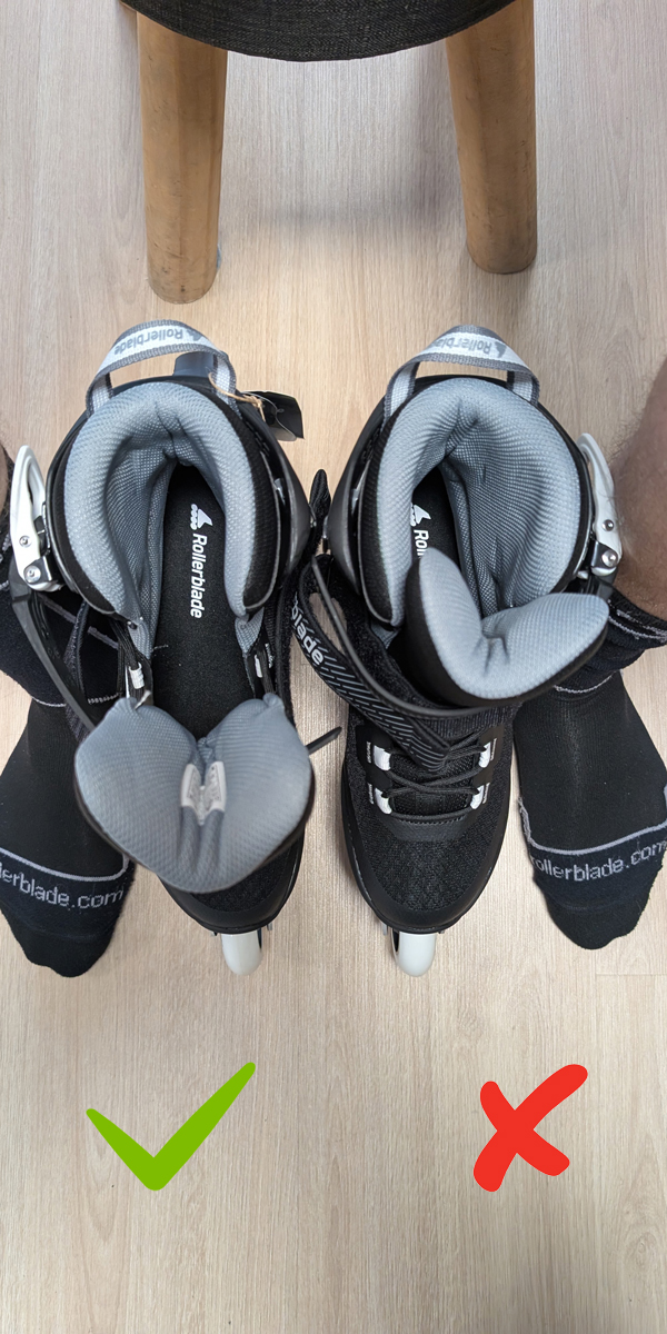chausser des rollers