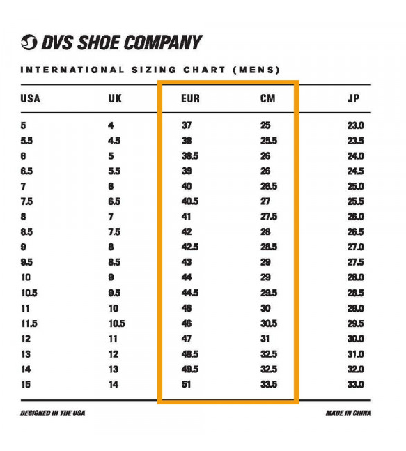 Chaussures de skate DVS : comment choisir sa pointure ?