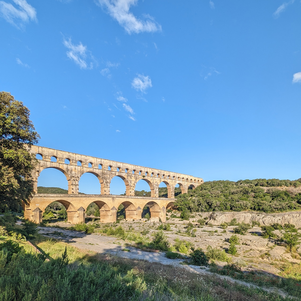 voie verte uzes - pont du gard