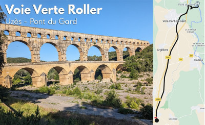 Voie Verte Roller Uzès – Pont du Gard : 25 km au cœur du Gard